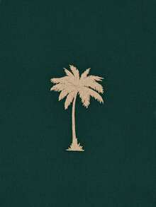 HIMLAND Conjunto casual de playa de vacaciones para hombres con camiseta de manga corta con estampado de palmeras tropicales y pantalones cortos con cordón en la cintura, conjunto de pantalones cortos de verano para vacaciones de hombres, conjunto de ropa de playa para hombres, conjunto de 2 piezas tropical para hombres, conjunto de pantalones cortos para hombre de Hawái - Verde - Ver 3