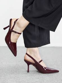 CUCCOO BIZCHIC 女士高跟鞋 - 復古紅色 - 查看 5