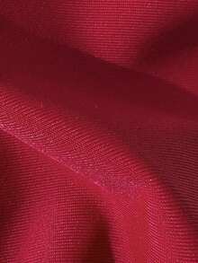 Swim Chiccia Bộ bikini mùa hè cho nữ, màu trơn, không gọng, họa tiết vỏ sò, áo bơi và quần bơi buộc dây bên hông. - Màu Đỏ Sâu - Xem 3