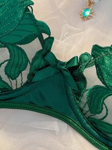 5pcs Women's Sexy Lingerie Set - Green - View 5