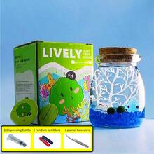 1pc Alga Ball Micro Landscape, Urban Island Hydroponic Green Algae Tabletop Decoration, Indoor Decoration, Nutrition Liquid, Green Plant Gift, Clear And Transparent, Children's Favorite To Improve Home Style, Simple Operation, Perfume Bottle Shape