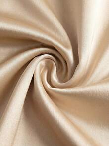 Franclia Apricot Satin Satin Turtleneck Slim-Fitting Bodysuit With Pearl Embellishments, Exuding Elegance And Sophistication. A Shimmering Top, Perfect For A Summer Vacation Look. White Top, Sleeveless Top.Fashionable Casual Commuter Wear, Business Office Wear, Versatile And Stylish Everyday Casual Wear, Urban Teacher's Professional Attire - Apricot - View 6