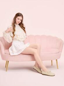CUCCOO DOLLMOD Giày bệt nữ kiểu dáng đơn giản, đa năng, thích hợp đi làm hàng ngày. - Màu be - Xem 6