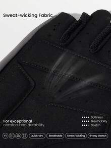 GLOWMODE Sweat-Wicking Medium Support Palm Protection Mesh Panel Hook And Loop Training Palm Training Gym - Grey - View 7