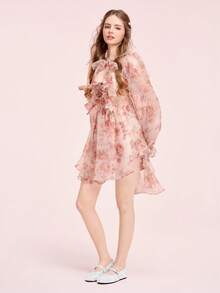 CUCCOO DOLLMOD 白色蕾丝花卉透气玛丽珍平底鞋，舒适通勤女鞋，温柔仙气百搭鞋 - 白色 - 查看 6