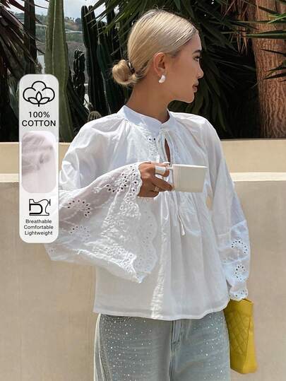 Livesso 女士宽松休闲度假风衬衫，夏季新品