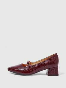 Sleekvia Women Pumps Valentine's Day - Burgundy - View 8