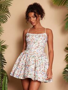 Travachic Women's Romantic Floral Print Vacation Dress - Multicolor - View 5