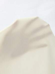 Franclia 女士优雅V领雪纺褶皱摆裙，金属纽扣系腰飘逸连衣裙，春夏款 - 杏色 - 查看 8