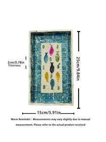 1PC Oval Shaped Modern Shell Tray, Surface Coated With Melted Paint - Suitable For Christmas, Halloween, Thanksgiving, Valentine's Day And Other Occasions - Multicolor - View 14