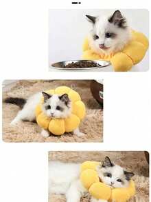 PETSIN 1 Piece Pet Sunflower Collar, Pet Elizabeth Collar, Soft Cat And Dog Collar, Pet Anti-Licking And Anti-Scratching Pet Collar, Pet - Multicolor - View 5