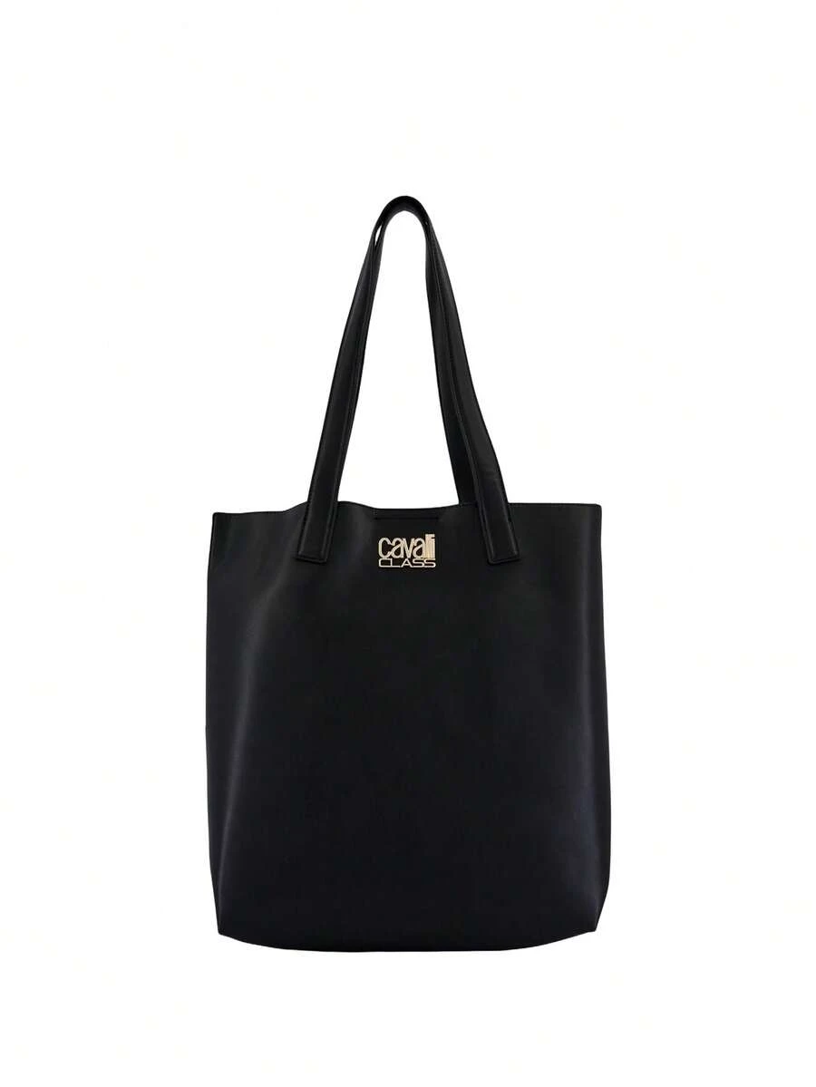 Cavalli Class Women's Adjustable Strap Multi-Pocket Sturdy Commuting Daily Weekend Black CCHB02302-100 - Black - View 1