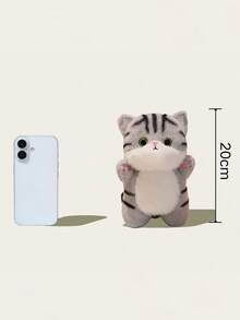 POKOJA LAND 可爱猫咪毛绒玩具，可爱站立猫咪毛绒玩偶，迷人黑猫毛绒娃娃，儿童生日礼物，儿童节礼物，情人节礼物，感恩节礼物及其他节日礼物，桌面床头装饰系列 - 彩色 - 查看 2