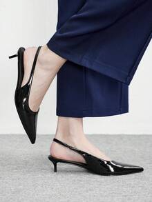 CUCCOO BIZCHIC Women's Pointed Toe Versatile Fashion High Heels For Daily Wear - Black - View 3