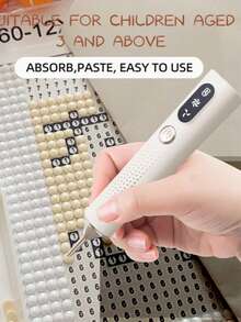 Teckwe Electric Painting Diamond Pen, Rechargeable Wireless Diamond Art Pen, Ergonomic And Comfortable Point Drilling Tool 500mAh - White - View 2