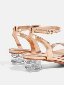 CUCCOO TILAWA 女士高跟凉鞋 - 香檳色 - 查看 5