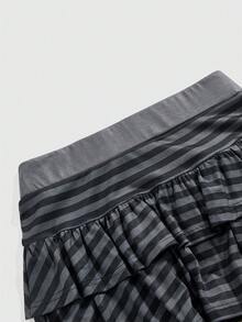 ROMWE Grunge Punk Y2K Sexy Camouflage Allover Print Cropped Tube Top And Mini Skirt 2 Pieces Set - Multicolor - View 3