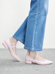 CUCCOO BIZCHIC 简约大方、时尚百搭、休闲通勤女式高跟鞋 - 淺粉色 - 查看 5