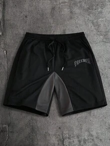 Men's AXEPEAK Casual Fashion Street T-Shirt And Drawstring Waist Shorts Set - Multicolor - View 8