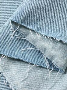 DAZY Women's Loose Casual Denim Skirt, Stylish Design For Spring And Summer Vacation - Blue - View 7