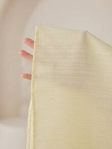 Veilorie 女士优雅纯色收腰喇叭袖上衣和半裙两件套，秋季 - 黃色 - 查看 9