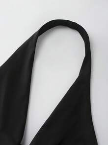 Franclia 夏季新款针织性感露脐吊带上衣 + 独特系带紧身迷你裙套装 - 彩色 - 查看 8