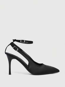 CUCCOO SZL Tacones para mujer - Satén negro - Ver 2