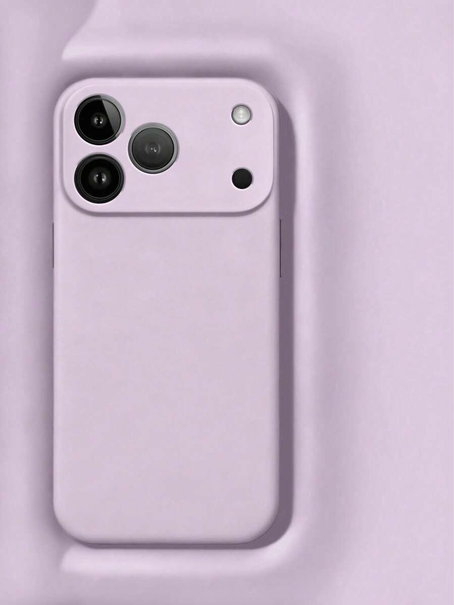 1pc Anti-Fingerprint Shockproof Silicone Phone Case, Compatible With IPhone 17/16/15/14/13/12 Pro Max/Pro Series
