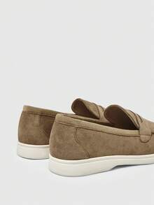Sleekvia Sepatu Slip-On Loafers Baru 2025, Sepatu Datar Nyaman, Lapisan Suede Gaya Inggris untuk Wanita - Aprikot gelap - View 9