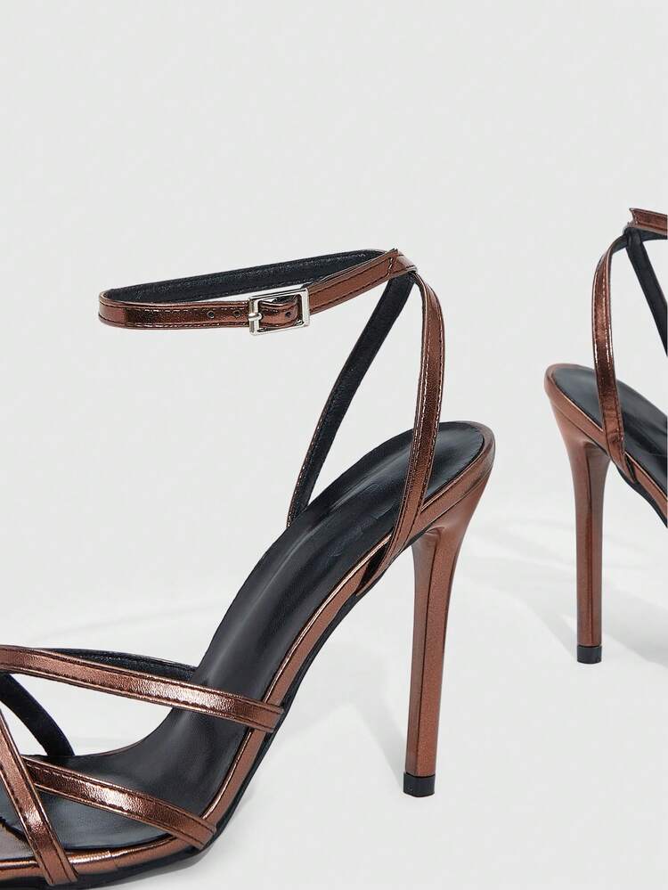 CUCCOO SZL Women's Fashion Sexy Pointed Toe High Heel Sandals Prom Heels