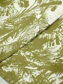 INAWLY Woven Fabric Positioned Print Elegant Loose Women's Suit, Suitable For Commuting - Green - View 7