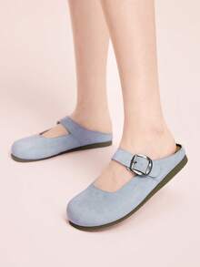 CUCCOO DOLLMOD Women's Casual Versatile Commute Simple Flats Valentine's Day - Blue - View 5