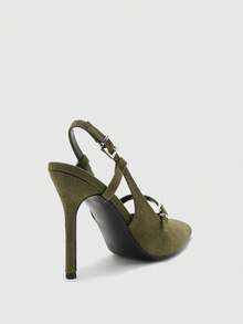 CUCCOO BIZCHIC Women Pumps Valentine's Day - Army Green - View 9