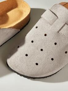 Solecia 女士休闲百搭通勤搭扣平底鞋 - 灰色 - 查看 5