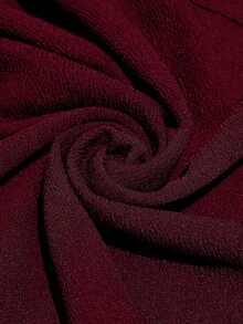 SHEIN Essnce 大码女装春夏时尚休闲舒适日常无袖黑色短裙，Y2K风格，街头风，外出穿搭，度假女装，曲线可爱连衣裙，返校季连衣裙，开学季 - 酒紅色 - 查看 6