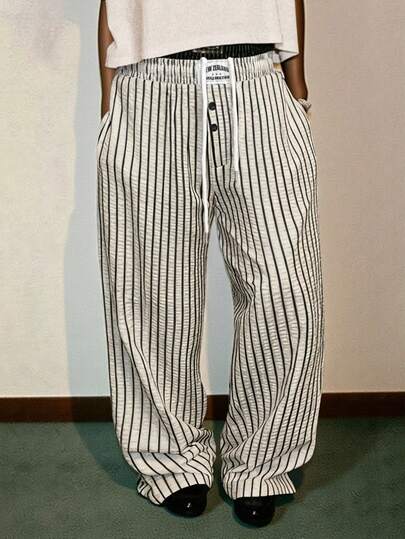 PAVTROS กางเกงลำลองลายทางทรงหลวมสำหรับผู้ชาย, หลากหลายสไตล์สำหรับสตรีทแวร์, ลำลองประจำวัน, เที่ยววันหยุดสุดสัปดาห์, เทศกาลดนตรี, งานสังคม. กางเกงตัวนี้เป็นไอเท็มที่จำเป็นและหลากหลายในตู้เสื้อผ้าของผู้ชาย, ทำให้เป็นของขวัญที่ดีสำหรับแฟนหรือสามี., วันวาเลนไทน์, ฤดูใบไม้ผลิถึงฤดูร้อน, ของขวัญสำหรับแฟน, มาร์ดิกราส์, วินเทจ, สตรีทแวร์, ปาร์ตี้, วันเซนต์แพทริก, ออกไปเที่ยว