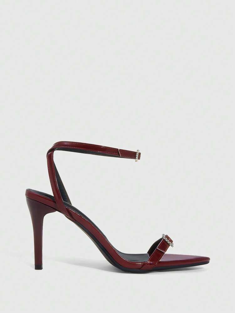 CUCCOO SZL Women's Buckle Design Fashion Daily Wear High Heel Sandals Prom Heels