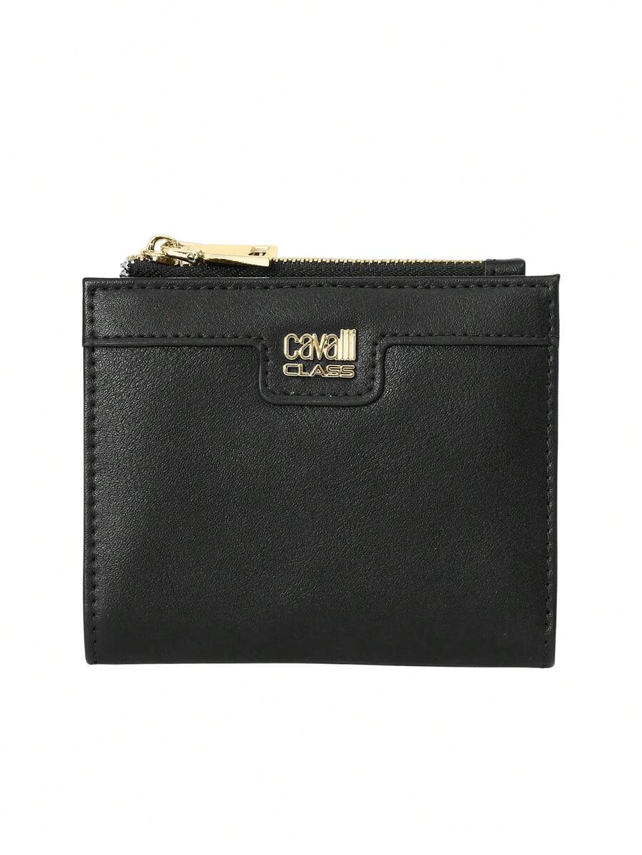 Cavalli Class Women's Bifold Card Holder Wallet Small Black - 黑色 - 查看 1