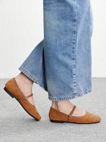 CUCCOO BIZCHIC 女士优雅休闲平底鞋 - 棕色 - 查看 5