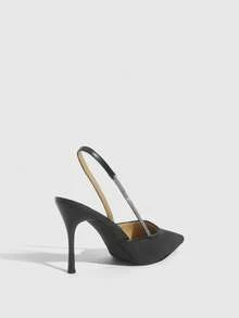 CUCCOO SZL Women's Pointed Toe Elegant Daily Versatile Fashion High Heels Spring Shoes - Black - View 9
