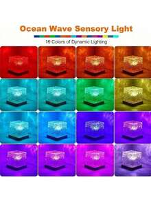 1 Pc,LED Night Light, Home Decor, Ceiling Projection Lamp, Christmas Gift, Party Decor, Plastic Material, Suitable For Christmas, Halloween, Thanksgiving, Valentine's Day, General Occasions - Water pattern lamp - View 3