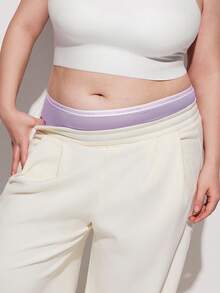 LUVLETTE Plus 3-Pack Soft Cotton High-Waist Boyshorts Women Underwear Panty Set - Multicolor - View 10