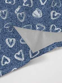 EMERY ROSE 女士爱心印花圆领短袖连衣裙 - 彩色 - 查看 3