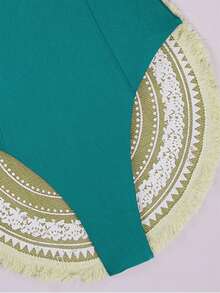 Swim Chiccia 女士纯色优雅连体泳衣，带钢圈支撑，时尚夏季度假泳装 - 水鴨藍 - 查看 6