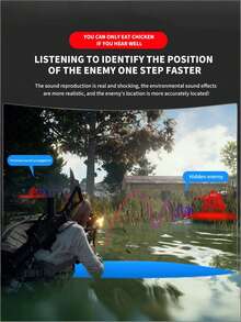 Teckwe Wired Head Mounted Gaming Earphones Microphone Noise Reduction Earphones 3.5AUXfor PC Android Laptop Tablet - multicolor - View 5