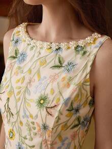 MOTF PREMIUM VESTIDO DE MANGA CORTA SIN MANGAS ROMÁNTICO PARA CITAS, PRIMAVERA/VERANO - Multicolor - Ver 3