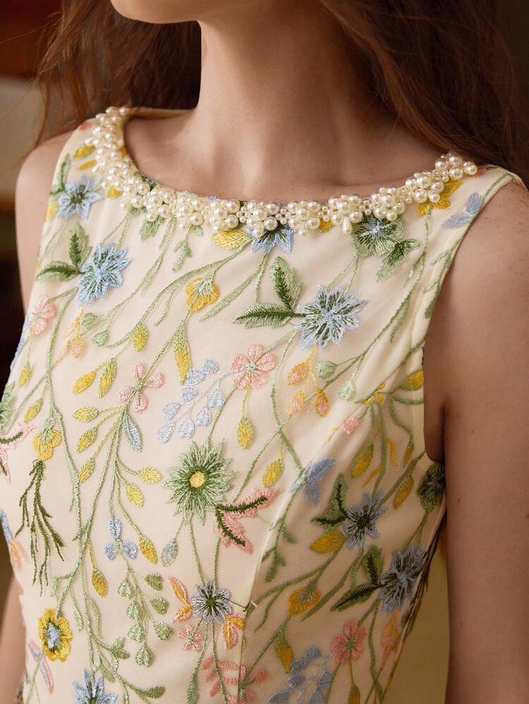 WOMEN'S ROMANTIC DATE SLEEVELESS SHORT SLEEVE DRESS, SPRING/SUMMER