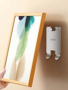 1/3/6Pcs Stainless Steel Traceless Nail-Free Hook Multifunctional Picture Hook Photo Frame Fixed Punch-Free Album Hook - Multicolor - View 9