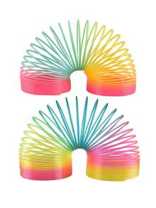 MINKOJA - BESTSELLERS 1-Pack Rainbow Slinky Toy - Classic Coil Spring Toy For Kids - Multicolor - View 4