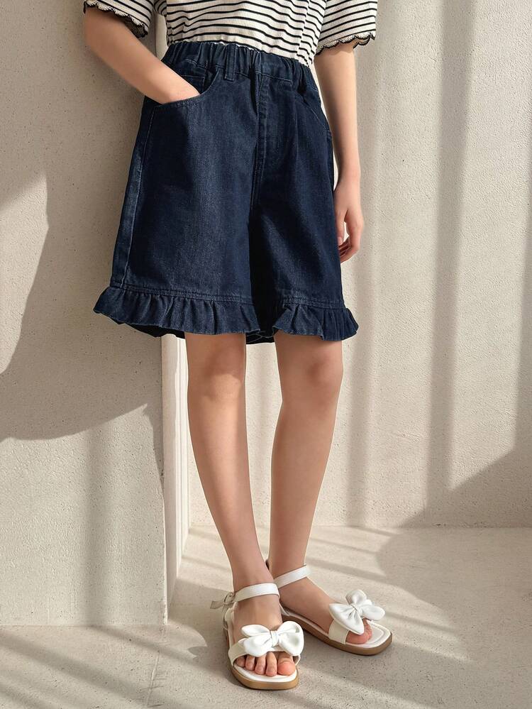 Tween Girls Denim Shorts Summer